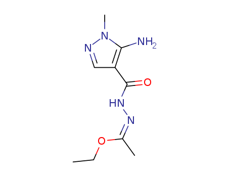Ethyl N-[(5-amino-1-methyl-1H-pyrazol-4-yl)carbonyl]ethanehydrazonoate