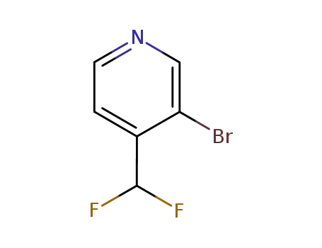 Pyridine, 3-bromo-4-(difluoromethyl)- (9CI)