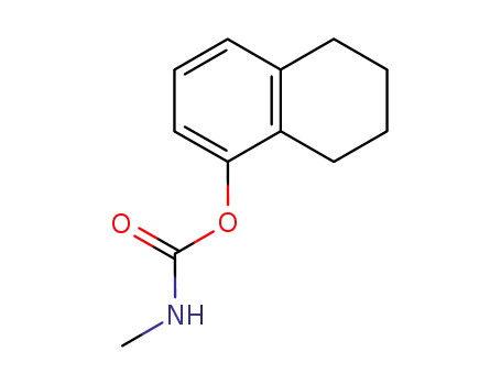 Molecular Structure of 1136-84-1 (N-Methylcarbamic acid 5,6,7,8-tetrahydronaphthalen-1-yl ester)