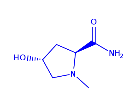 Molecular Structure of 114358-08-6 (2-Pyrrolidinecarboxamide,4-hydroxy-1-methyl-,(2S-trans)-(9CI))