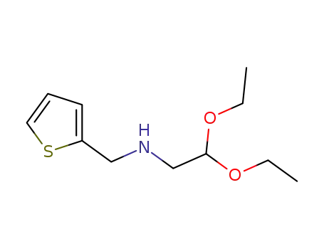 Molecular Structure of 113825-05-1 (N-(2,2-DIETHOXYETHYL)-N-(2-THIENYLMETHYL)AMINE)