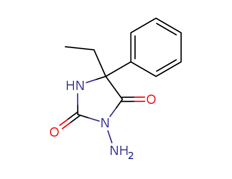 Molecular Structure of 1139-11-3 (3-AMINO-5-ETHYL-5-PHENYLIMIDAZOLIDINE-2,4-DIONE)