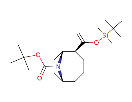 Molecular Structure of 125736-00-7 (tert-butyl 2-(1-{[tert-butyl(dimethyl)silyl]oxy}ethenyl)-9-azabicyclo[4.2.1]nonane-9-carboxylate)