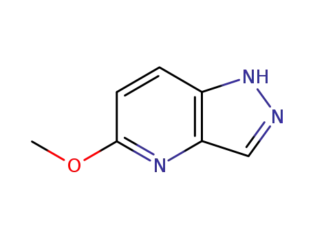 Molecular Structure of 52090-71-8 (5-METHOXY-1H-PYRAZOLO[4,3-B]PYRIDINE)