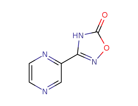 Molecular Structure of 114347-13-6 (3-(pyrazin-2-yl)-1,2,4-oxadiazol-5(2H)-one)