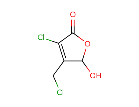 Molecular Structure of 125974-08-5 (3-chloro-4-(chloromethyl)-5-hydroxy-2(5H)-furanone)