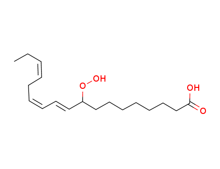 64265-94-7,9-oxo-10,12,15-octadecatrienoic acid,10,12,15-Octadecatrienoicacid, 9-hydroperoxy-, (E,Z,Z)-; 9-Hydroperoxy-trans-10-cis-12,15-octadecatrienoicacid; 9-Hydroperoxylinolenic acid; Linolenic acid 9-hydroperoxide