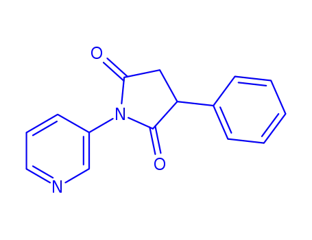 Molecular Structure of 125709-33-3 (N-(3-pyridyl)-3-phenylsuccinimide)