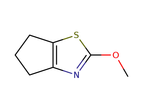 Molecular Structure of 114887-26-2 (4H-Cyclopentathiazole,  5,6-dihydro-2-methoxy-)