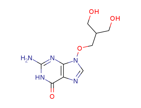 2-AMINO-1,9-DIHYDRO-9-[3-HYDROXY-2-(HYDROXYMETHYL)PROPOXY]-6H-PURIN-6-ONE