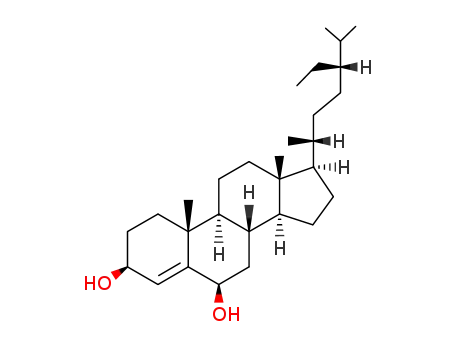 Molecular Structure of 113626-76-9 (Stigmast-4-ene-3,6-diol)