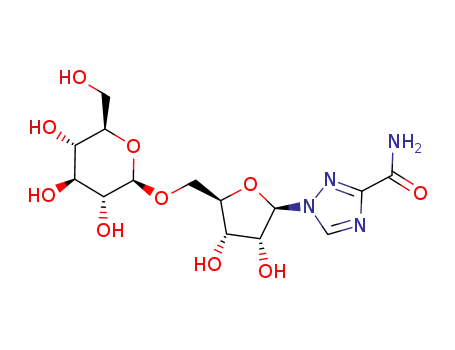 Molecular Structure of 114283-60-2 (5'-O-glucopyranosyl ribavirin)