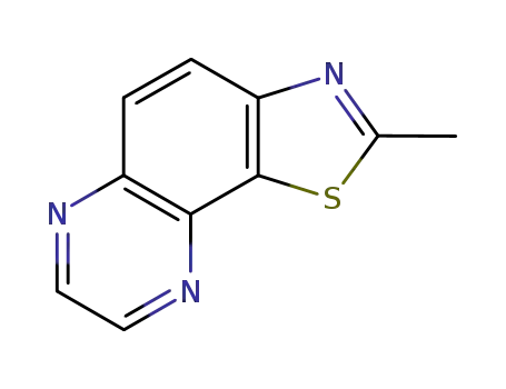 Molecular Structure of 114382-34-2 (Thiazolo[5,4-f]quinoxaline, 2-methyl- (6CI))