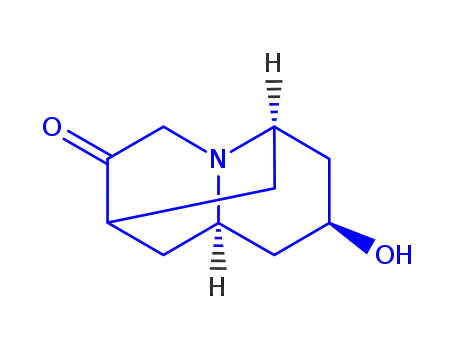 Molecular Structure of 115956-07-5 ((2a,6a,8a,9ab)-Hexahydro-8-hydroxy-2,6-methano-2H-quinolizin-3(4H)-one)
