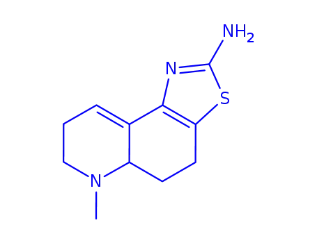 Molecular Structure of 153260-23-2 (6-METHYL-4,5,5A,6,7,8-HEXAHYDROTHIAZOLO(4,5-F)QUINOLIN-2-AMINE)