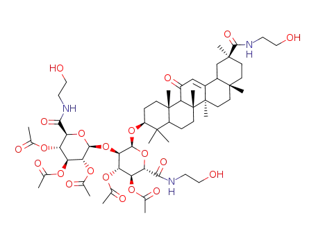 [2,3-diacetyloxy-5-[4,5-diacetyloxy-6-(2-hydroxyethylcarbamoyl)-2-[[11-(2-hydroxyethylcarbamoyl)-4,4,6a,6b,8a,11,14b-heptamethyl-14-oxo-2,3,4a,5,6,7,8,9,10,12,12a,14a-dodecahydro-1H-picen-3-yl]oxy]oxan-3-yl]oxy-6-(2-hydroxyethylcarbamoyl)oxan-4-yl] acetate