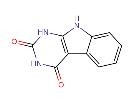 Molecular Structure of 115127-16-7 (1H-pyrimido[4,5-b]indole-2,4(3H,9H)-dione)