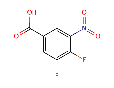 Molecular Structure of 115549-15-0 (2,4,5-TRIFLUORO-3-NITROBENZOIC ACID)