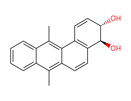 Molecular Structure of 72617-60-8 (7,12-dimethylbenz(a)anthracene-3,4-dihydrodiol)