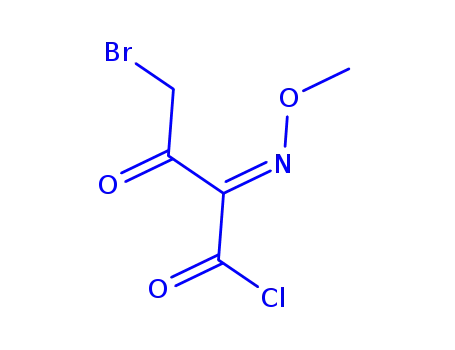 Molecular Structure of 1056123-64-8 (4-bromo-2-methoxyimino-3-oxo butyric acid chloride)