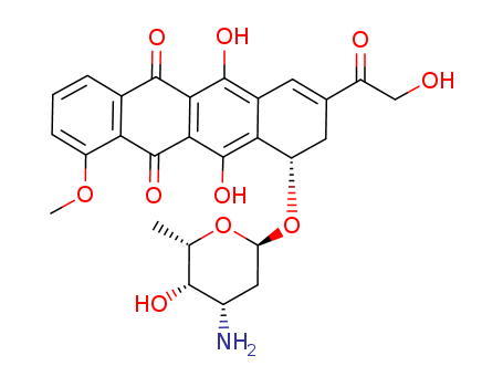 5,12-Naphthacenedione,10-[(3-amino-2,3,6-trideoxy-a-L-lyxo-hexopyranosyl)oxy]-9,10-dihydro-6,11-dihydroxy-8-(hydroxyacetyl)-1-methoxy-,(S)- (9CI)