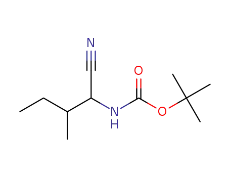 (1-Cyano-2-methylbutyl)carbamic acid tert-butyl ester