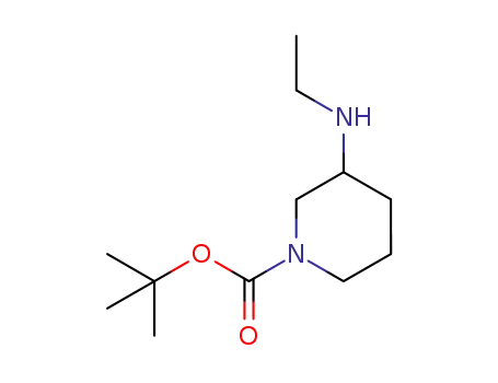 Molecular Structure of 883546-56-3 (1-Boc-3-Ethylaminopiperidine)