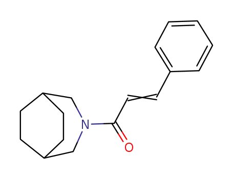 Molecular Structure of 1152-45-0 (1-(3-azabicyclo[3.2.2]non-3-yl)-3-phenylprop-2-en-1-one)