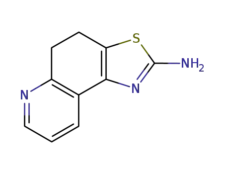 Molecular Structure of 115689-52-6 (4,5-dihydrothiazolo(4,5-f)quinolin-2-amine)