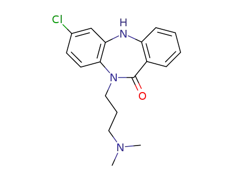 Molecular Structure of 1163-09-3 (7-chloro-10-[3-(dimethylamino)propyl]-5,10-dihydro-11H-dibenzo[b,e][1,4]diazepin-11-one)