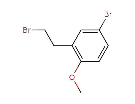 Molecular Structure of 163260-76-2 (4-bromo-2-(2-bromoethyl)-1-methoxybenzene)