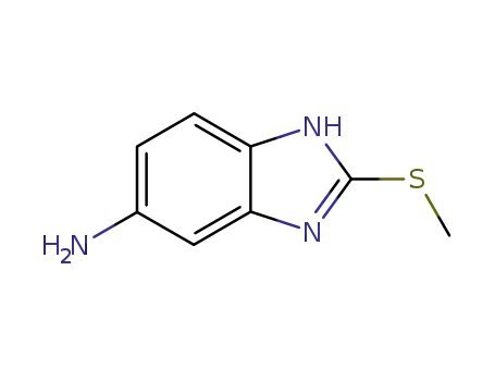 Benzimidazole, 5(or 6)-amino-2-(methylthio)- (6CI)
