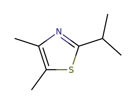 Molecular Structure of 53498-30-9 (4,5-DIMETHYL-2-ISOPROPYL THIAZOLE)