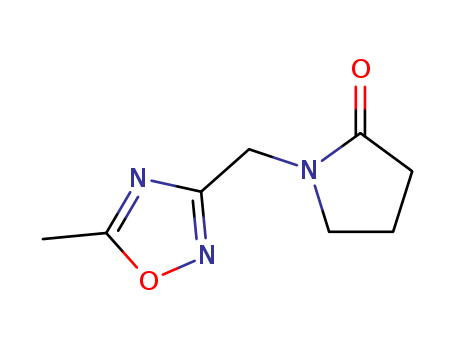 1-((5-METHYL-1,2,4-OXADIAZOL-3-YL)METHYL)-2-PYRROLIDIN-1-YLNE