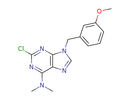 2-CHLORO-9-[(3-METHOXYPHENYL)METHYL]-N,N-DIMETHYL-9H-PURIN-6-AMINE