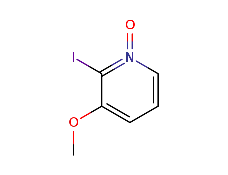 Molecular Structure of 115927-86-1 (Pyridine,2-iodo-3-methoxy-, 1-oxide)