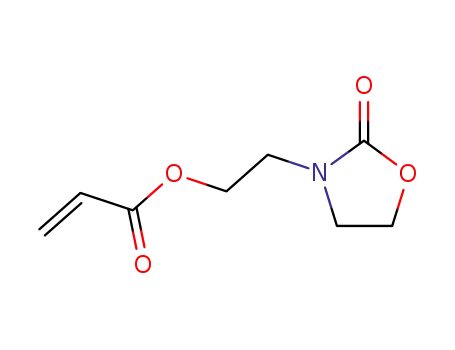 Molecular Structure of 115965-75-8 (2-PROPENOICACID,2-(2-OXO-3-OXAZOLIDINYL)ETHYLESTER)