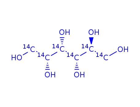 Molecular Structure of 115918-59-7 (D-SORBITOL-UL-14C)
