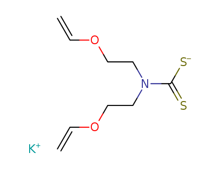 Carbamodithioic acid,bis[2-(ethenyloxy)ethyl]-, potassium salt (9CI)