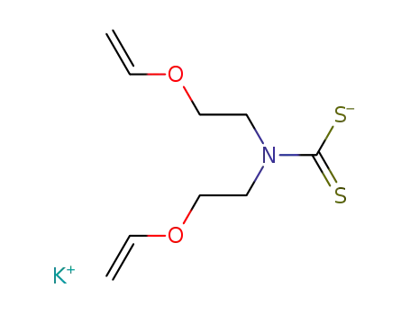 Molecular Structure of 127695-08-3 (potassium bis[2-(ethenyloxy)ethyl]dithiocarbamate)