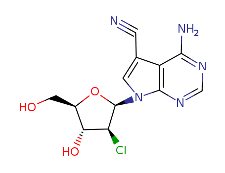 4-AMINO-7-(3-CHLORO-4-HYDROXY-5-HYDROXYMETHYL-TETRAHYDRO-FURAN-2-YL)-7H-PYRROLO[2,3-D]PYRIMIDINE-5-CARBONITRILECAS