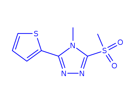 116850-58-9,4-methyl-3-(methylsulfonyl)-5-thiophen-2-yl-4H-1,2,4-triazole,