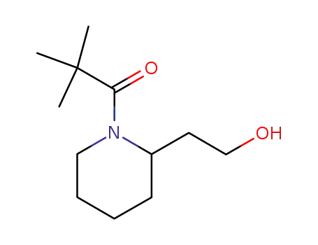 Molecular Structure of 118671-56-0 (2-(2-Hydroxyethyl)-1-(2,2-dimethylpropanoyl)piperidine)
