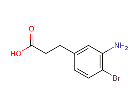 Molecular Structure of 116530-55-3 (3-(3-Amino-4-bromophenyl)propanoic acid)