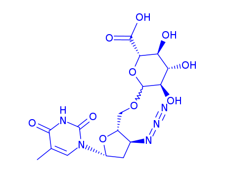 3'-azido-3'-deoxy-5'-O-beta-glucopyranuronosylthymidine