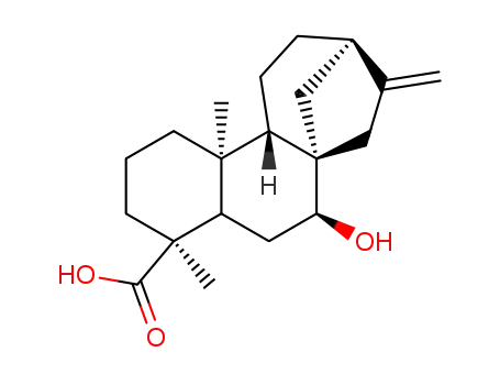 Molecular Structure of 126778-79-8 (7β-Hydroxykaur-16-en-19-oic acid)