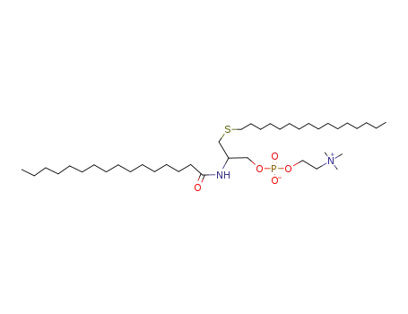 Molecular Structure of 116457-99-9 (1-PALMITYLTHIO-2-PALMITOYLAMIDO-1,2-DIDEOXY-SN-GLYCERO-3-PHOSPHOCHOLINE)