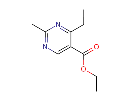 Molecular Structure of 127957-88-4 (ETHYL-2-METHYL-4-ETHYL-5-PYRIMIDINE CARBOXYLATE)