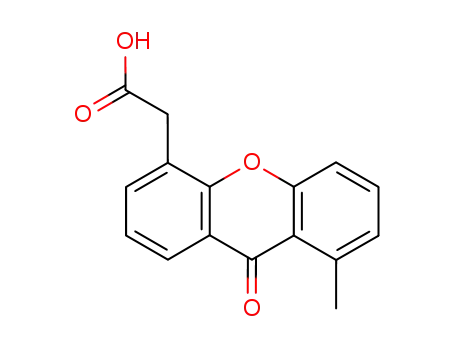 Molecular Structure of 117570-76-0 (8-methylxanthen-9-one-4-acetic acid)