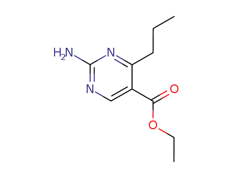 Molecular Structure of 127957-83-9 (ETHYL 2-AMINO-4-PROPYLPYRIMIDINE-5-CARBOXYLATE)